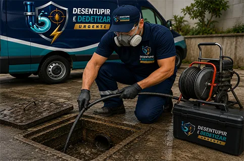 Desentupimento Caixa de Esgoto